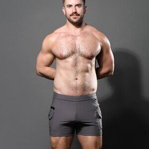 Andrew Christian Stretch Rib Cargo Training Shorts